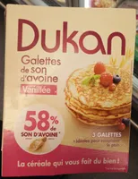 Galettes de son d'avoine saveur vanillée