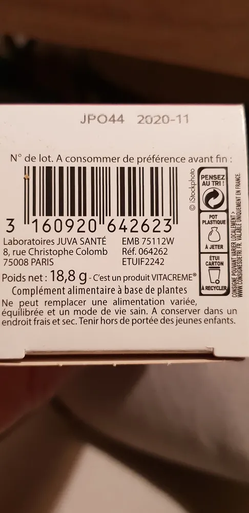 Juvamine Phyto - Bourrache, Onagre - 30 Capsules