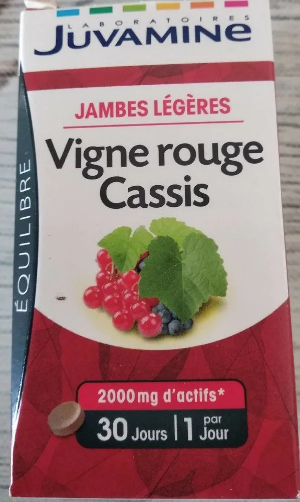 Vigne rouge cassis