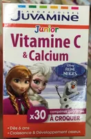 Junior Vitamine C & Calcium goût Fraise à croquer