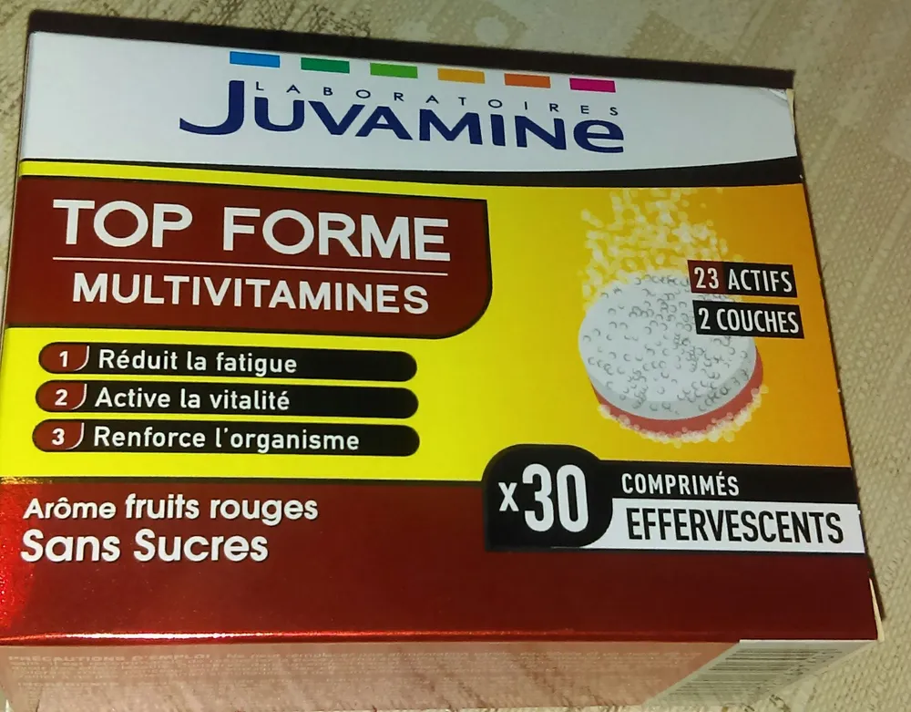 Juvamine Top Forme Multivitamines 30 Comprimés Effervescents