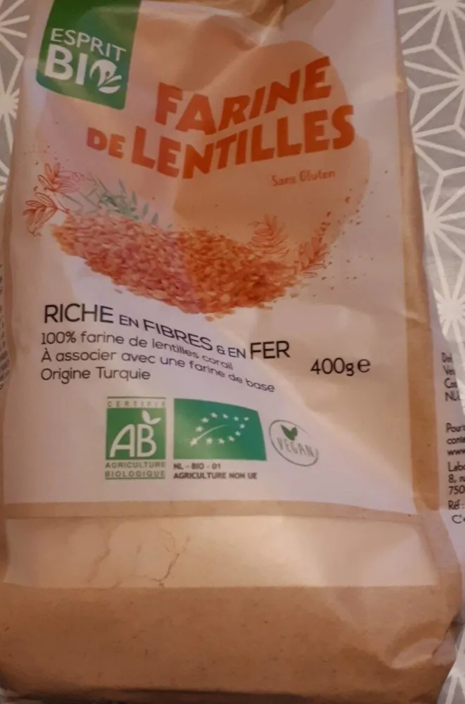 Farine de lentilles