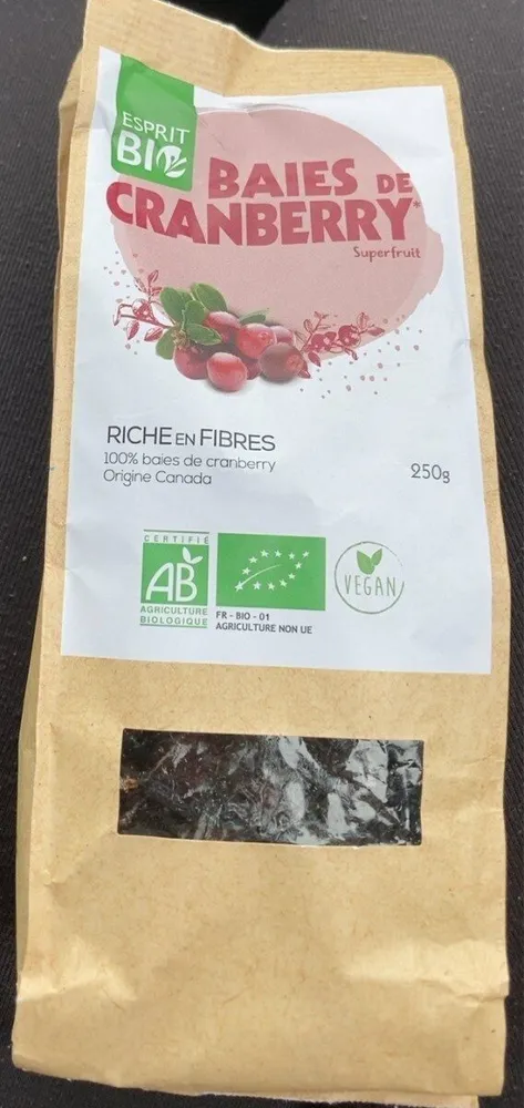 Baies de cranberry