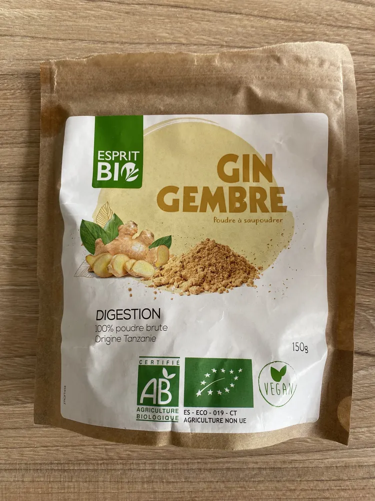 Poudre à saupoudrer gingembre