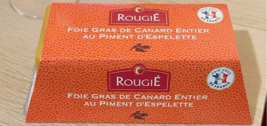 FOIE GRAS DE CANARD ENTIER AU PIMENT D'ESPELETTE
