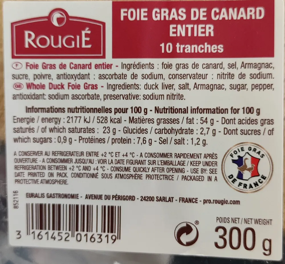 foie gras de canard entier
