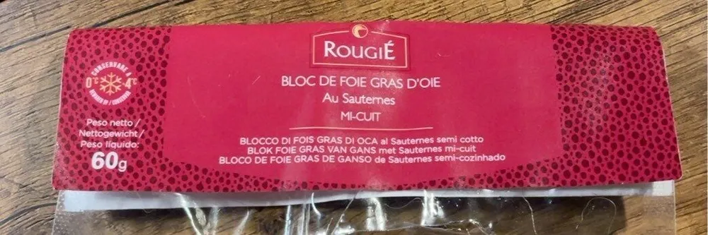 Bloc de foie gras  d’oie