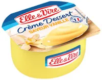 Crème dessert aromatisée saveur vanille stérilisée UHT