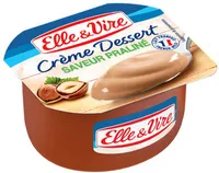Crème dessert aromatisée saveur praliné stérilisée UHT