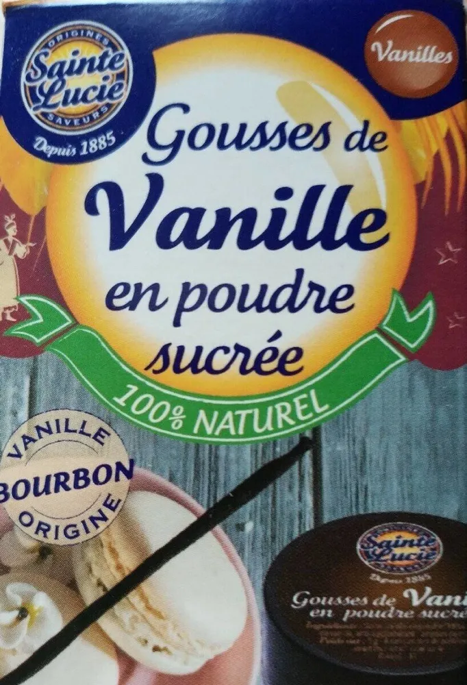 Gousses de vanille en poudre sucrée