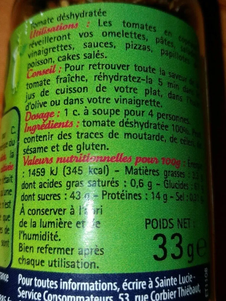 Tomates copeaux
