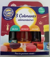 3 colorants alimentaires assortis Sainte Lucie