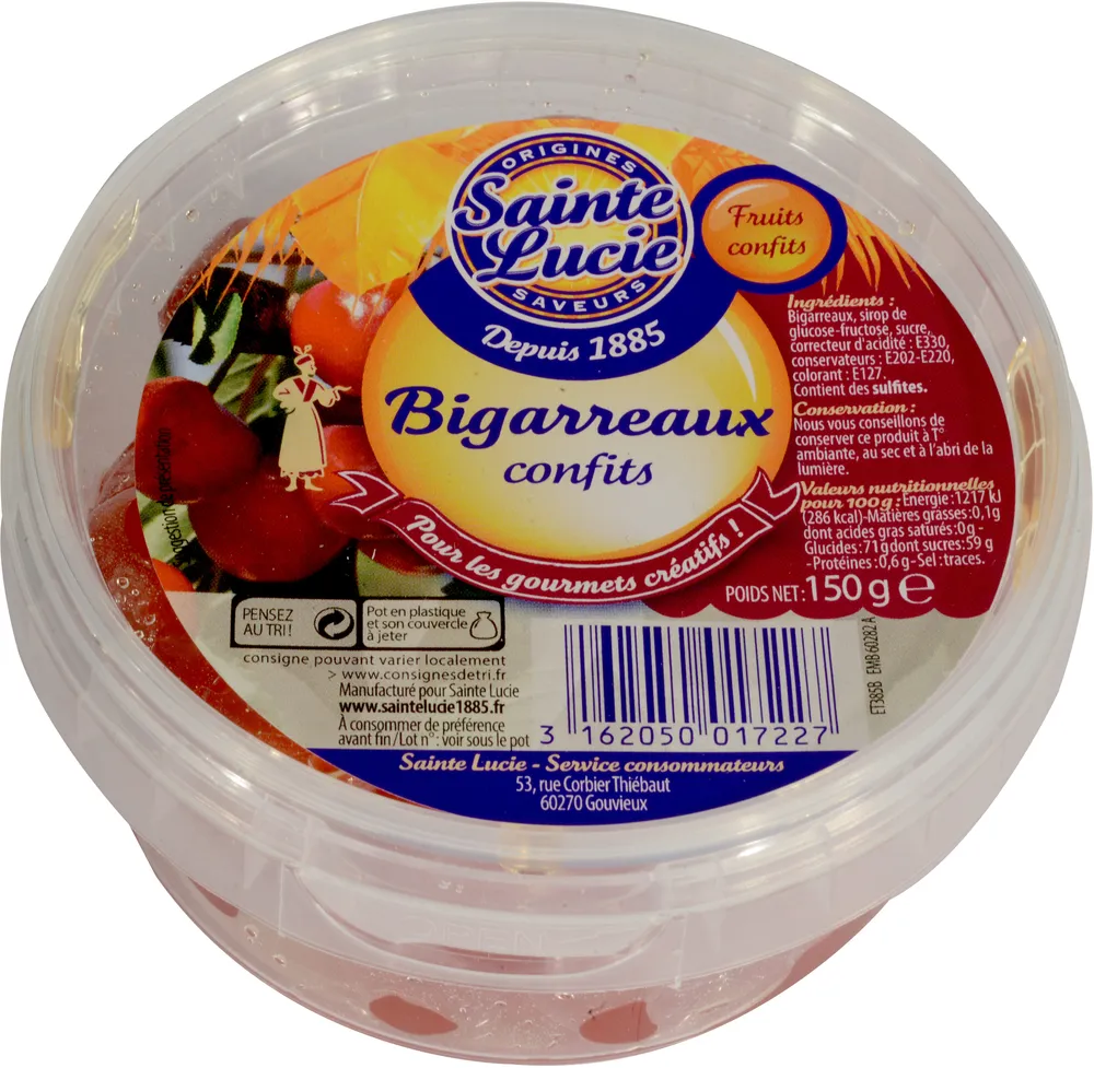 Bigarreaux Rouges Confits