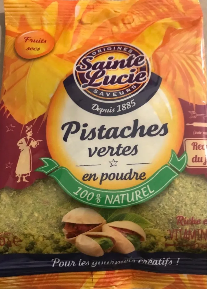 Pistaches vertes en poudre