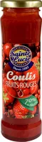Sainte Lucie coulis fruits rouges