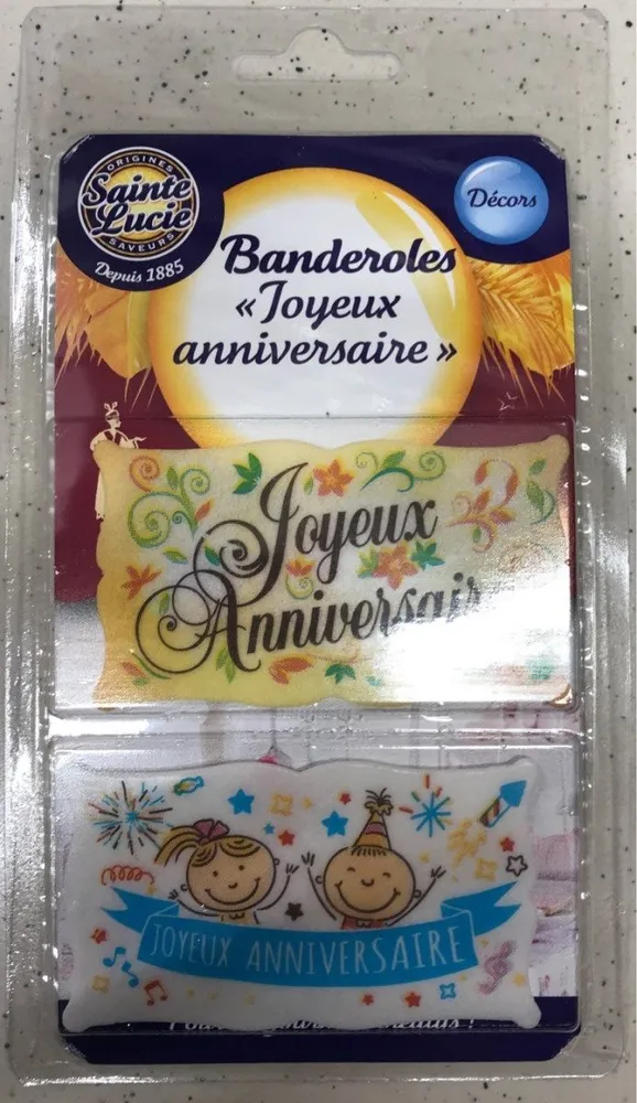 Banderoles Joyeux anniversaire