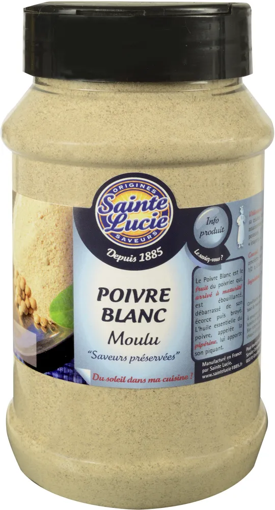 Poivre blanc moulu