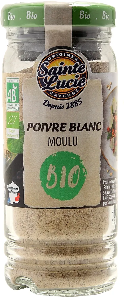Poivre blanc moulu BIO