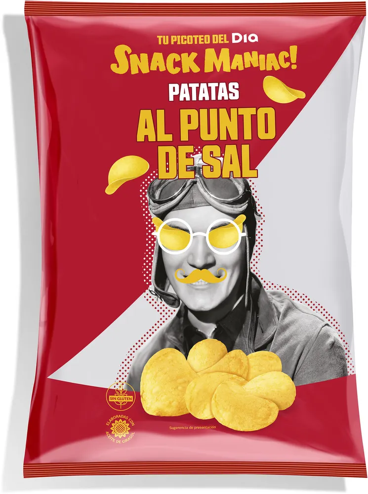 Patatas fritas lisas al punto de sal