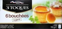 6 bouchées à garnir 3 TOQUES