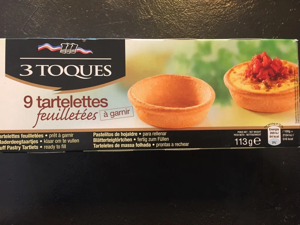 Tartelettes Feuilletees LS 3 Toques X 9 99G