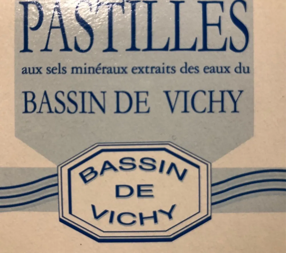 Pastilles aux sels minéreaux extraits des eaux de Vichy