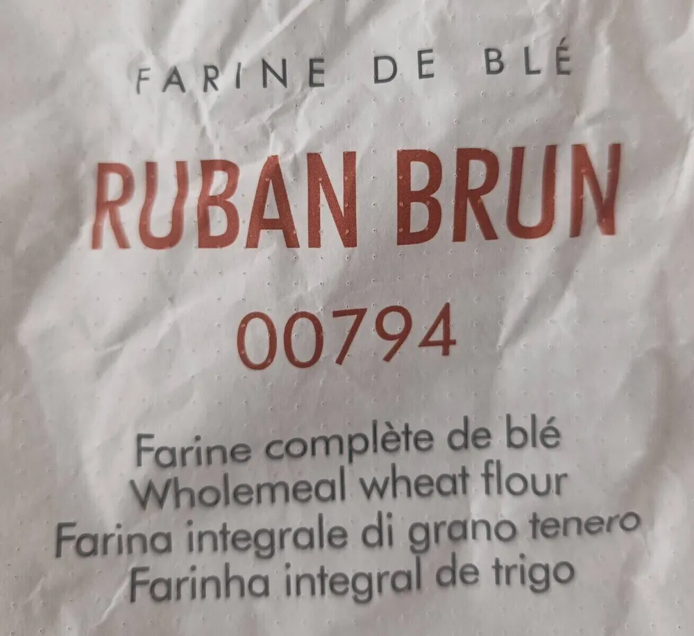 Farine de blé ruban brun 00794