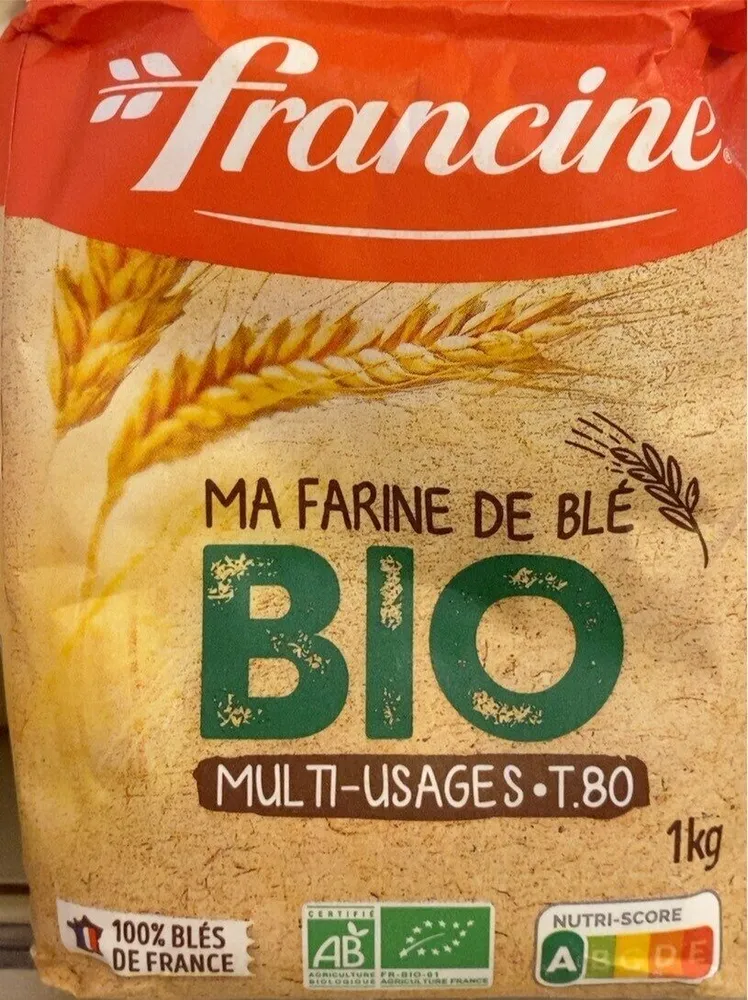 Ma farine de blé bio T80