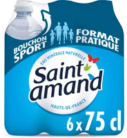St Amand Eau Minérale Naturelle 6x75cl Bouchon Sport
