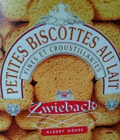 Zwieback - Petites Biscottes Suisses au Lait