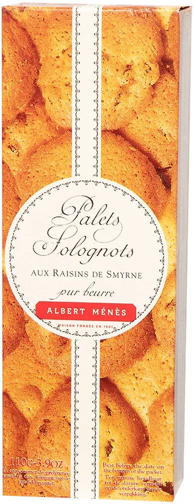 Palets Solognots aux Raisins de Smyrne Macérés au Rhum110 g
