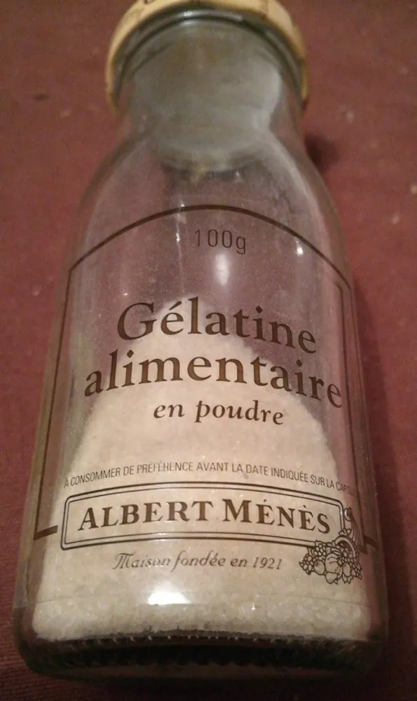 Gélatine alimentaire en poudre