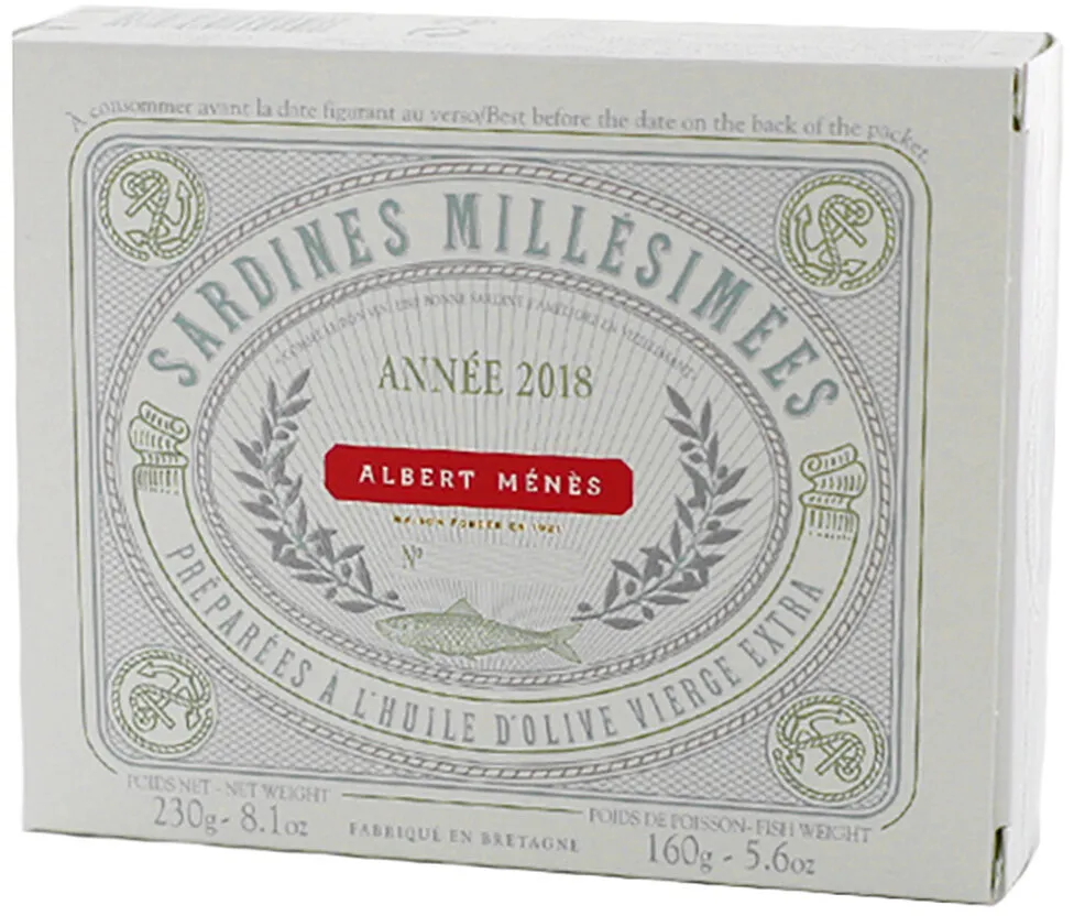 Sardines Millésimées à l'Huile d'Olive Vierge Extra