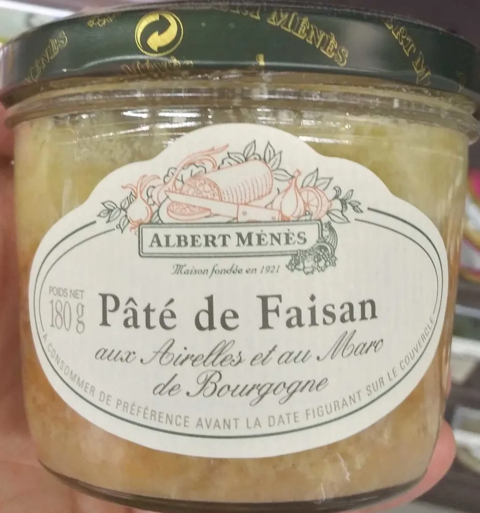 Pâté Faisan aux Airelles et au Marc de Bourgogne