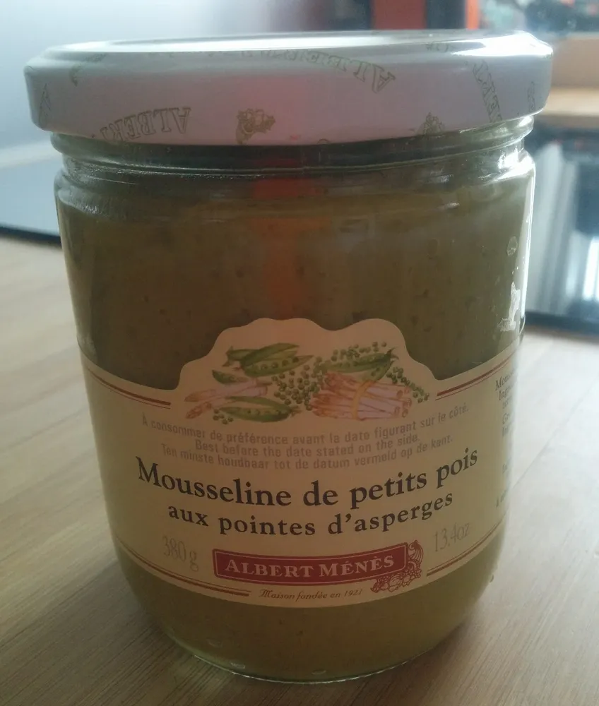Mousseline De Petits Pois Aux Pointes D'asperges