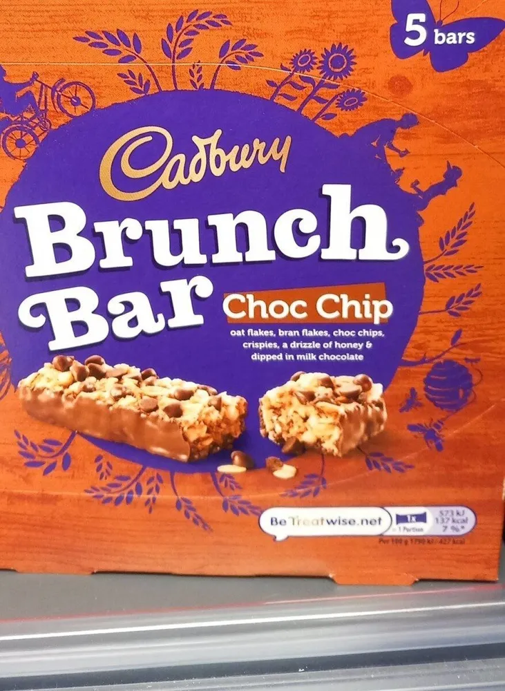 Cadbury brunch bar choc chip