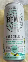 Hard Seltzer saveur citron vert, menthe, fleur de sureau