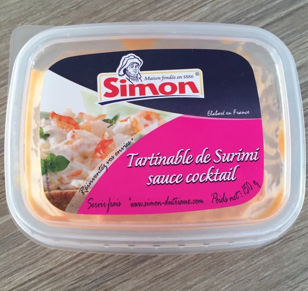 Tartinable de surimi sauce cocktail