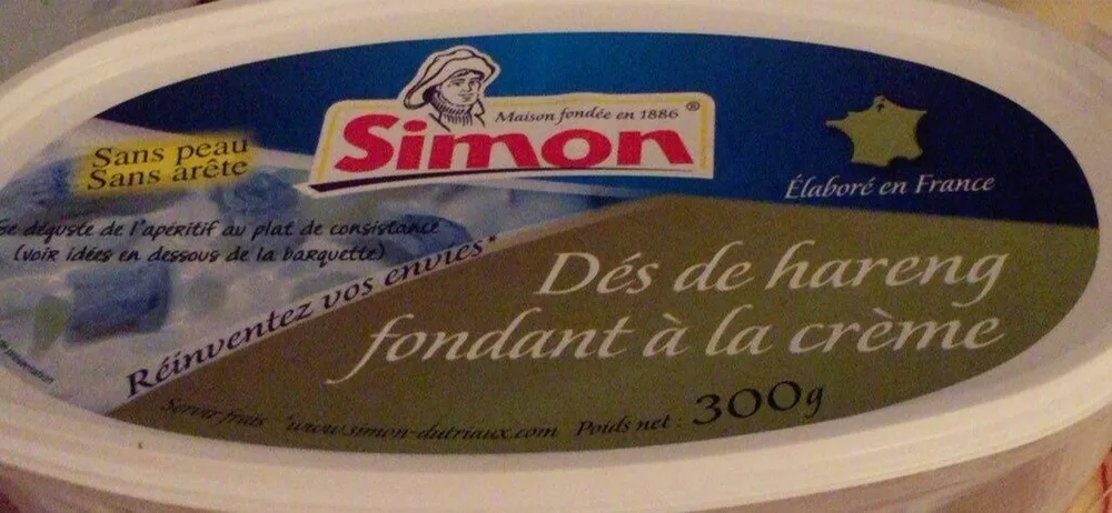 Des de harengfondant a la creme