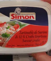 Tartinable de surimi et 12% Crabe tourteau