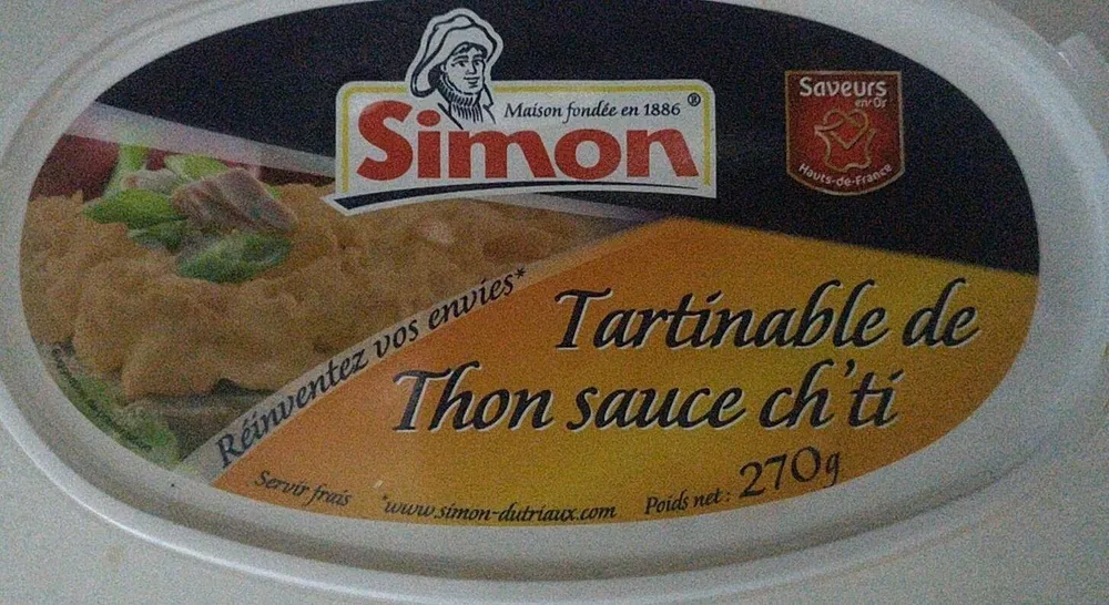 Tartinable de Thon sauce ch'ti