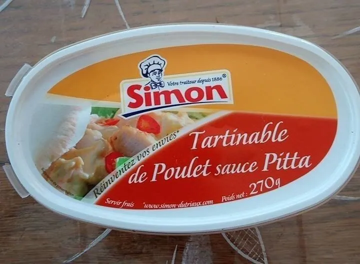 Tartinable de poulet sauce pitta