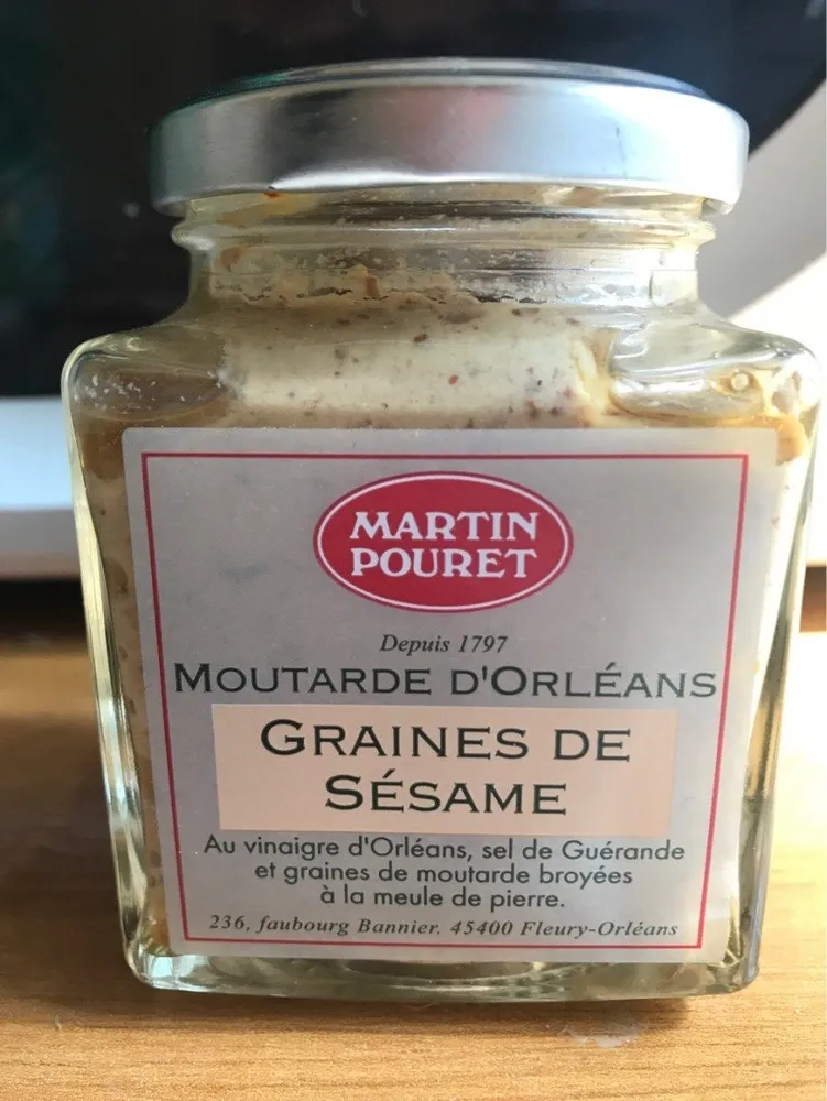 Moutarde d'Orleans aux graines de sésame