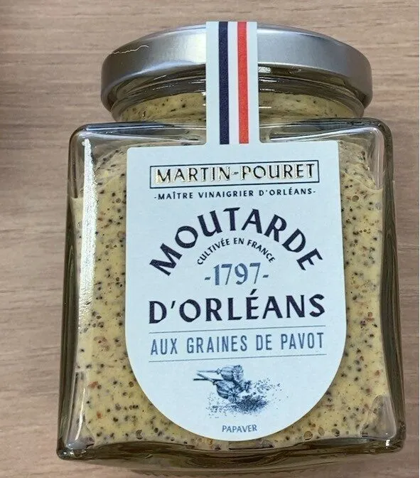 Moutarde d'Orleans aux graines de pavot