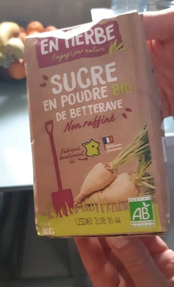 Sucre en poudre de betterave bio