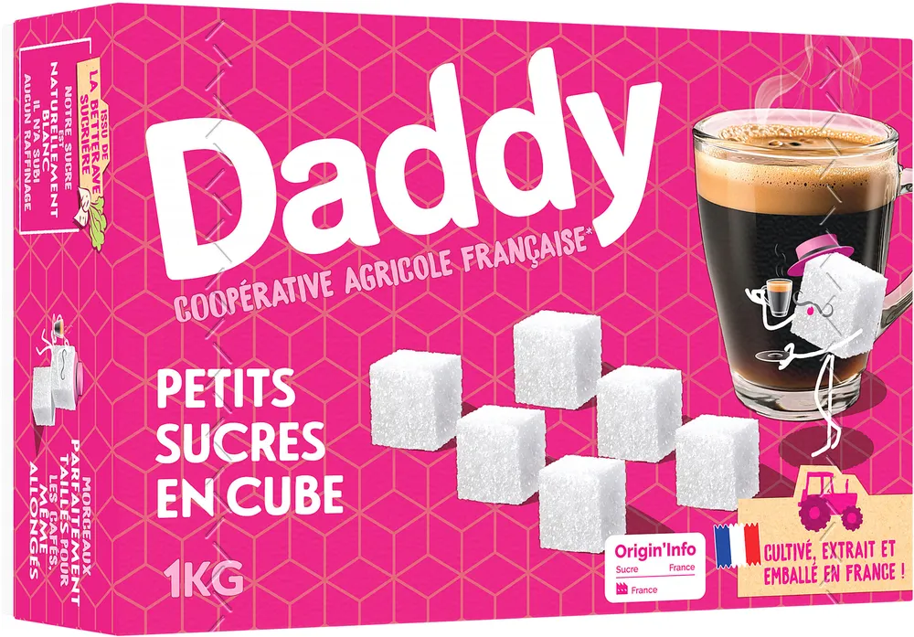 Daddy petits sucres en cubes blancs 1 kg