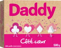 Daddy cote coeur blancs petits sucres en morceaux