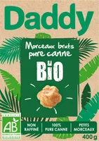 Daddy morceaux brut canne bio 400g
