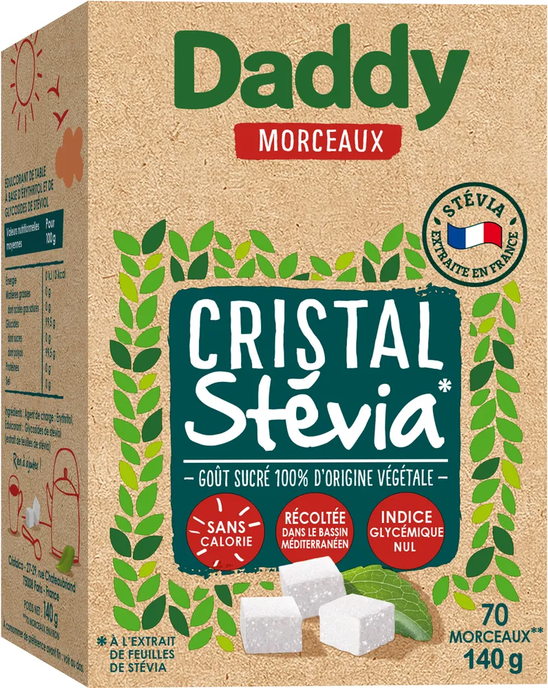 Morceaux stevia 0 calorie daddy140g