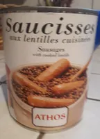Saucisses aux lentilles cuisinées